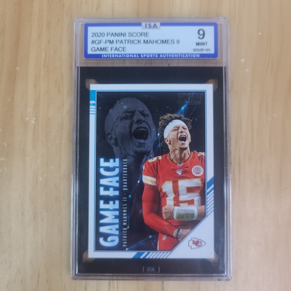 2020 Panini Score #GFPM‎ Patrick Mahomes II Game Face PSA 9 MINT KC Chiefs
